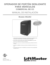 LiftMaster CSL24U CSL24U Installation -Spanish Manual