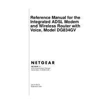 Netgear DG834GVv1 DG834GVv2 Reference Manual