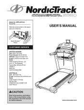 NordicTrack 2950 Instruction Manual