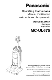 Panasonic MCUL675 MCUL675 User Guide