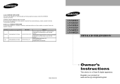Samsung LNS3251DX/XAA User Manual (ENGLISH)
