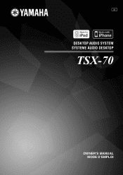 Yamaha TSX-70BU Owner's Manual