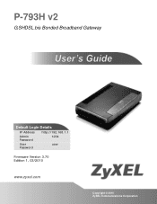 ZyXEL P-793H v2 User Guide