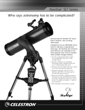 Celestron NexStar 130SLT Computerized Telescope NexStar SLT Info Sheet