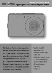 Insignia NS-DSC10SL Quick Setup Guide (French)