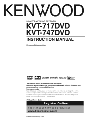 Kenwood 717DVD Instruction Manual