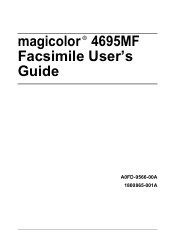 Konica Minolta magicolor 4695MF magicolor 4695MF Facsimile User Guide