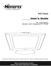 Memorex MLT1522 User Guide