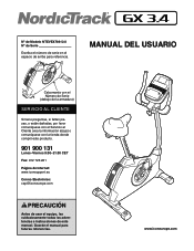 NordicTrack Gx 3.4 Bike Spanish Manual
