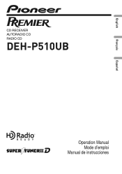 Pioneer DEH-P510UB Owner's Manual