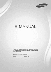Samsung UN55H8000AF User Manual Ver.1.0 (English)