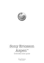 Sony Ericsson Aspen User Guide