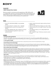 Sony SHAKE-55 Marketing Specifications