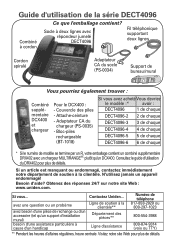 Uniden DECT4096RE French Owners Manual