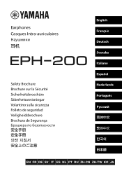 Yamaha EPH-200 EPH-200 Safety Brochure
