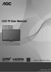 AOC LC32H063D Manual del Usuario - L32H063D