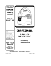 Craftsman 17713 Owners Manual