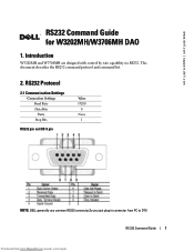 Dell W3202MH Command Guide