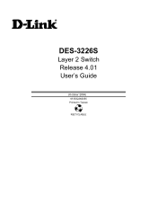 D-Link DES-3226SM Product Manual