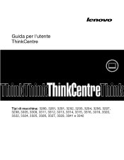 Lenovo ThinkCentre M92z (Italian) User Guide