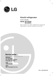 LG GR-J303UG Owner's Manual (English)