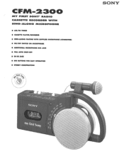 Sony CFM-2300 Marketing Specifications