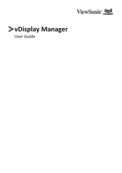 ViewSonic VG2756V-2K vDisplay Manager 2.0 User Guide English