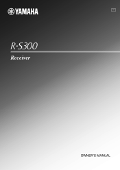 Yamaha R-S300 Owners Manual