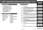 Canon 0304B001 EOS DIGITAL Software Instruction Manual Macintosh