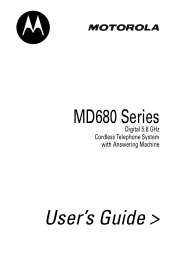 Motorola MD681 User Guide