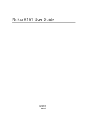 Nokia 6151 User Guide