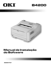 Oki B4200 Guide: Software Installation B4200 (Portuguese Brazilian)