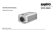 Sanyo VCC-3944 Instruction Manual