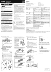 Yamaha VXS5-VA Owner's Manual
