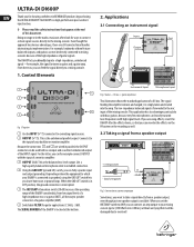 Behringer DI600P Manual