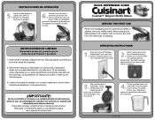 Cuisinart WAF-F10P1 Quick Reference