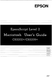 Epson ActionLaser 1000 User Manual - EpsonScript Level II