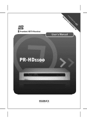 Humax PR-HD1100 User Manual