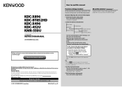 Kenwood KDC-X896 User Manual