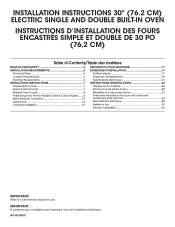 KitchenAid KODE507EBS Installation Instructions