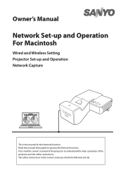 Sanyo PLC-XL51 Owner's Manual Network Mac