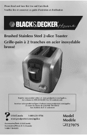 Black & Decker T2707S User Manual