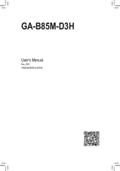 Gigabyte GA-B85M-D3H User Manual