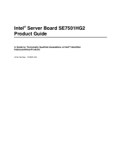 Intel SE7501HG2 Product Guide