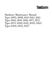 Lenovo ThinkCentre A51 Hardware Maintenance Manual