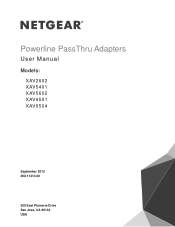 Netgear XAVB5602 Powerline PassThru Adapters User Manual