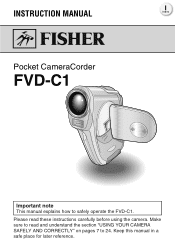 Sanyo FVDC1 Instruction Manual
