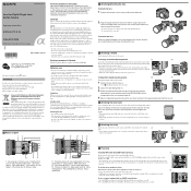 Sony SAL-300F28G Operating Instructions
