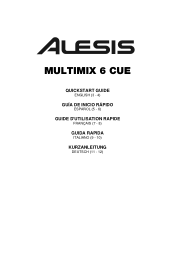 Alesis MultiMix 6 Cue Quick Start Guide
