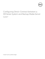 Dell DR6000 Configuring Direct-Connect between a DR Series System and a Backup Media Server